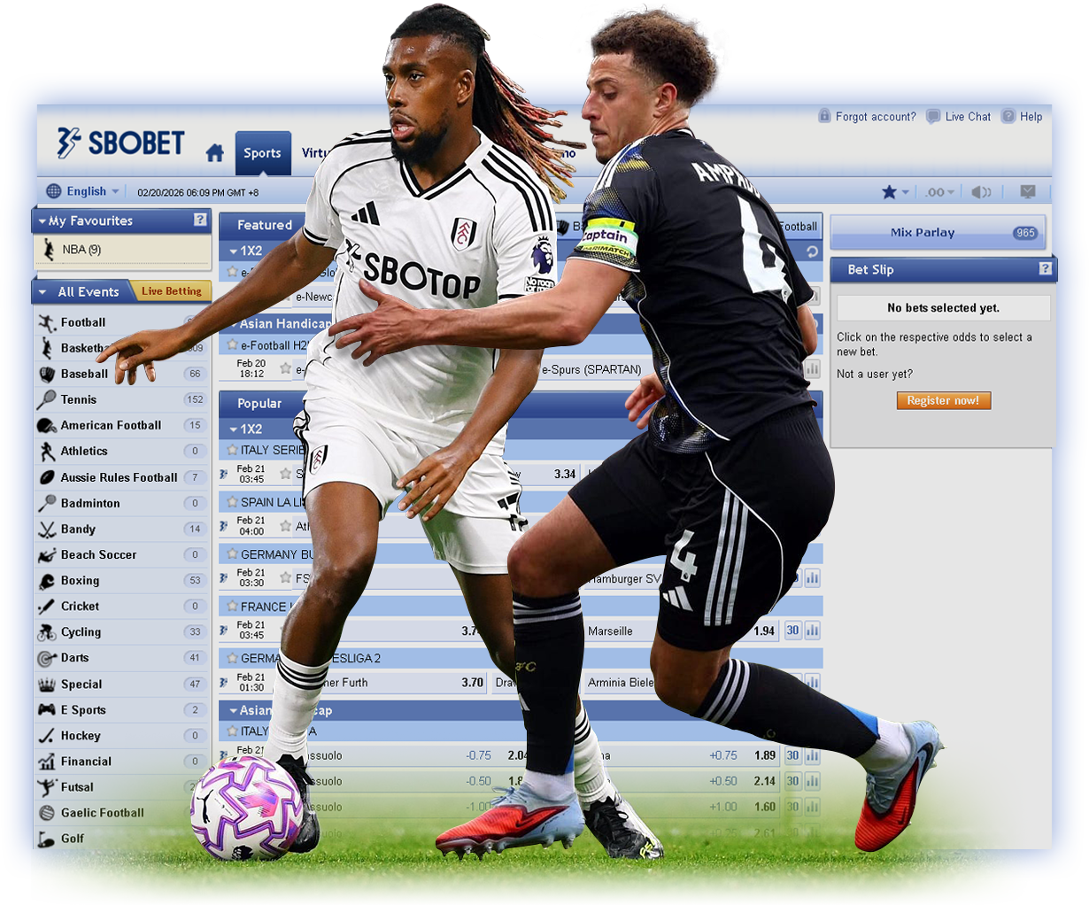 SBOBET SPORTS BETTING